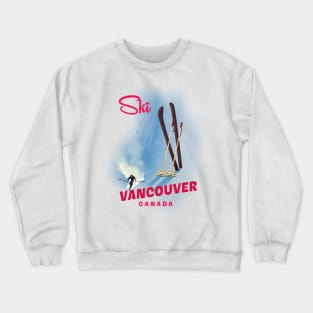 Vancouver Canada Ski Crewneck Sweatshirt